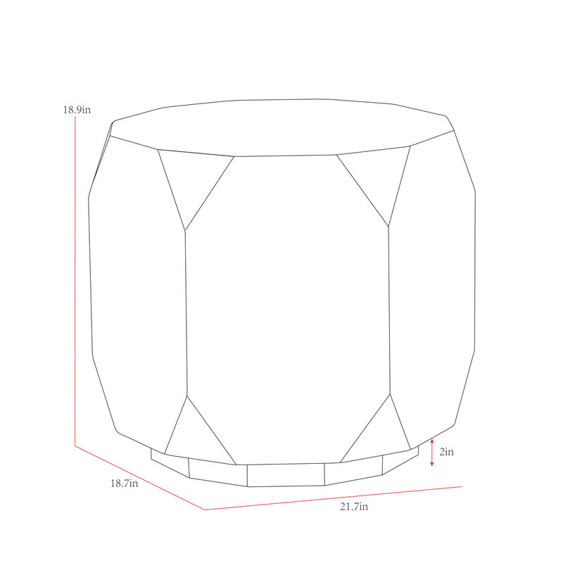 Pasargad Home Selva Side Table, Gold