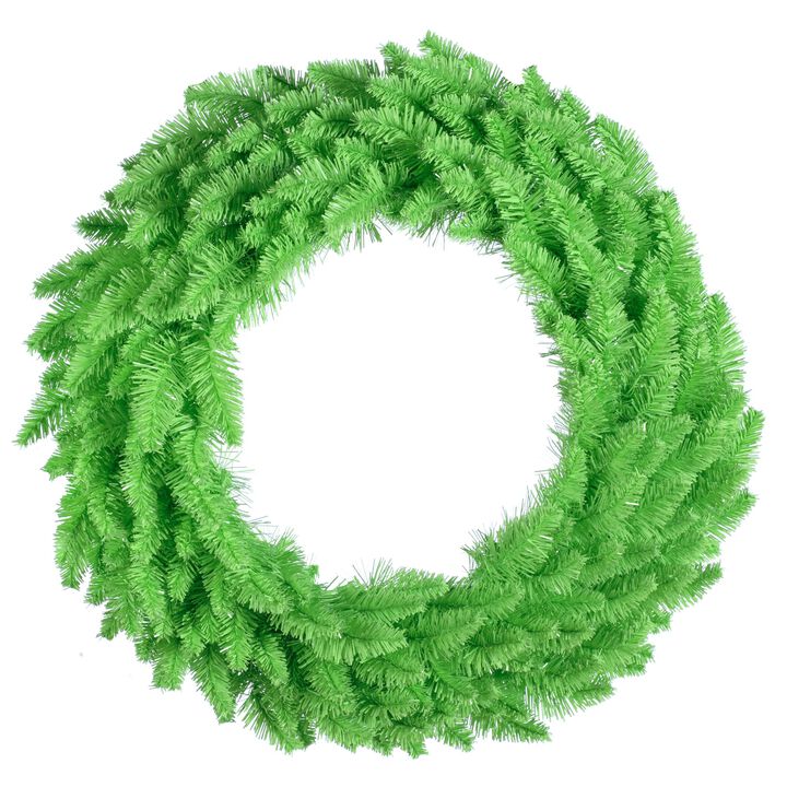 Vickerman 36" Lime Fir Artificial Christmas Wreath, Unlit - Faux Fir Christmas Wreath - Indoor Seasonal Home Decor