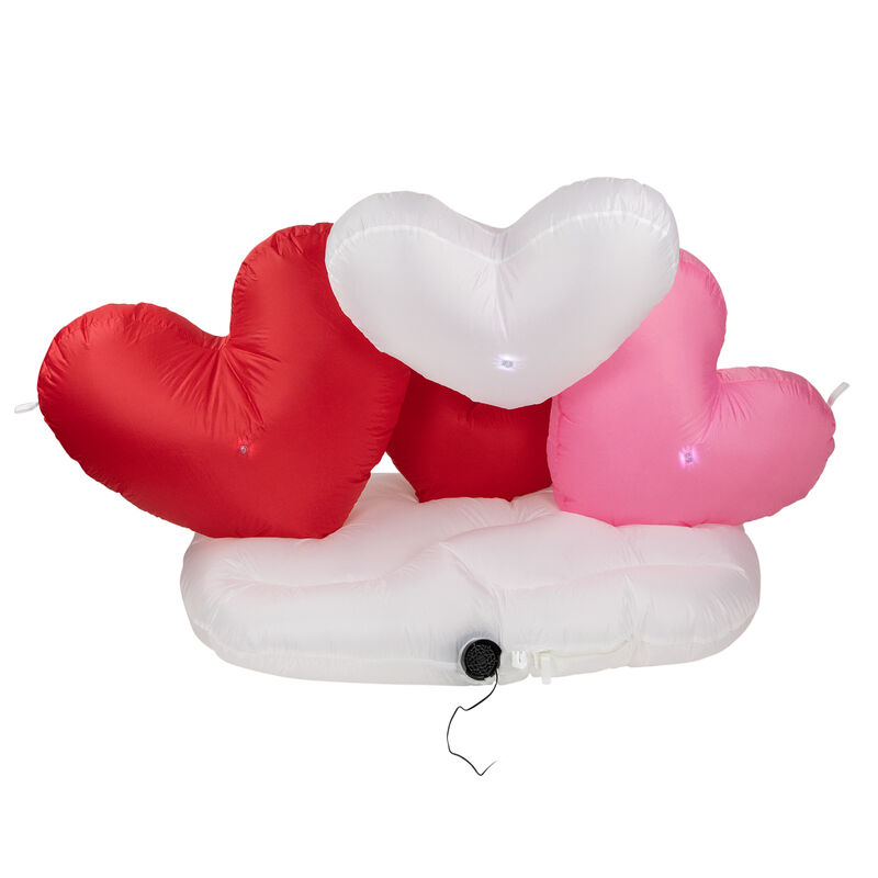 5' Inflatable Lighted Valentine's Day Conversation Hearts Outdoor Decoration