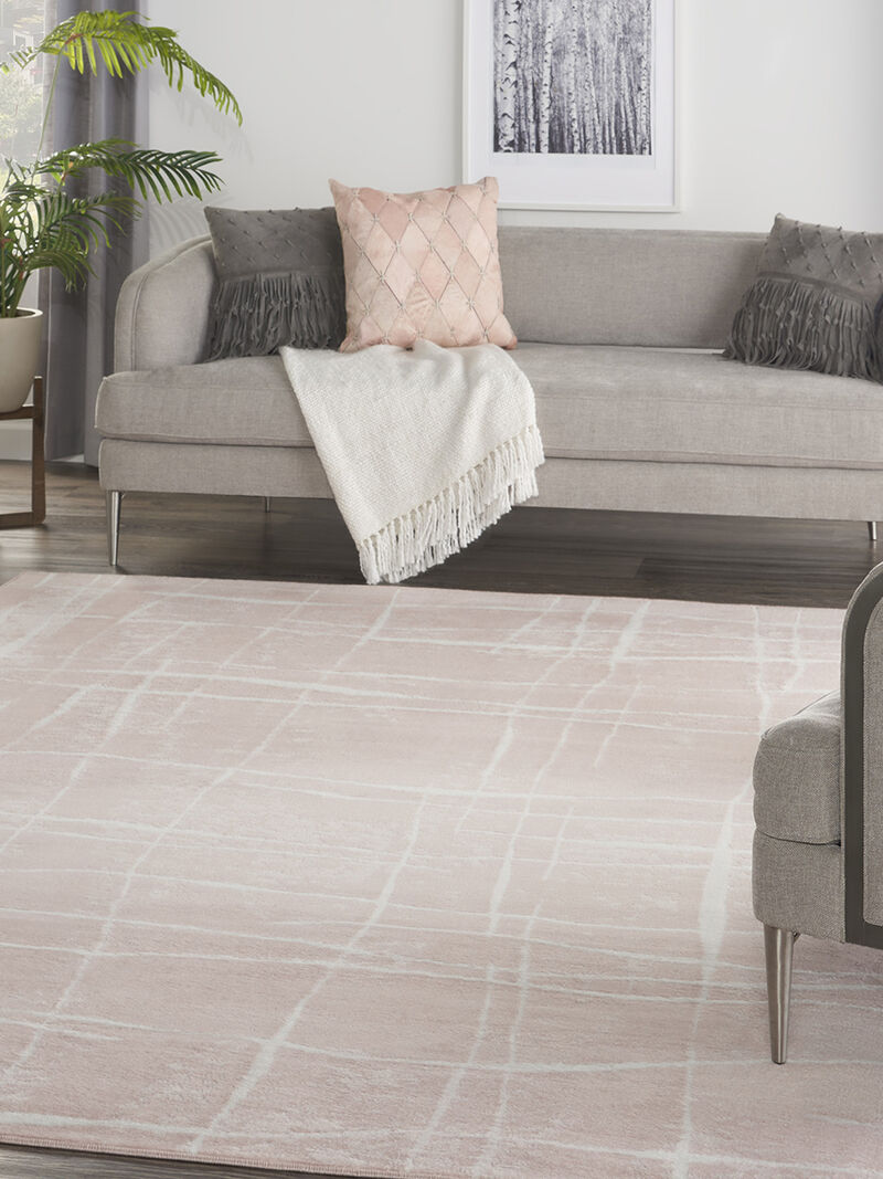 Whimsicle WHS09 Pink/Ivory 7' x 10' Rug image number 7