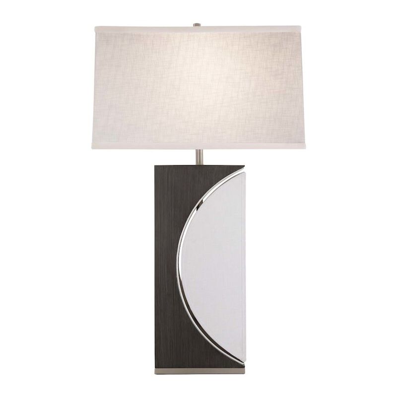 NOVA OF CALIFORNIA Half Moon Table Lamp - Charcoal Gray