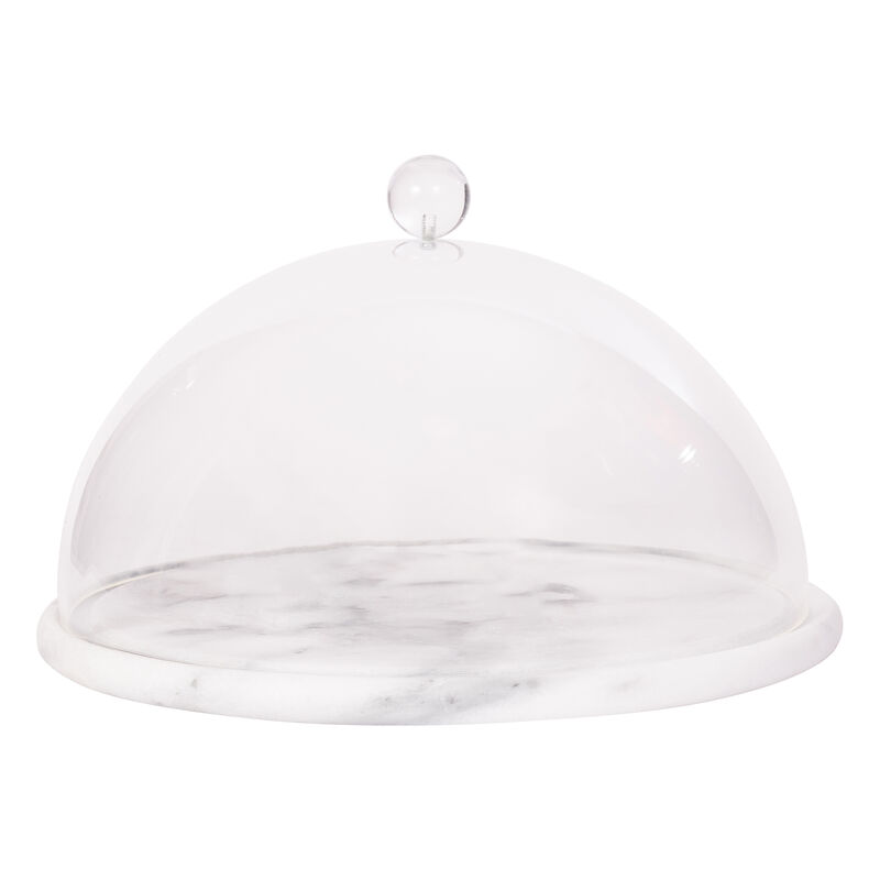 Saboga Home&trade; Marble Plate with Acrylic Dome image number 4