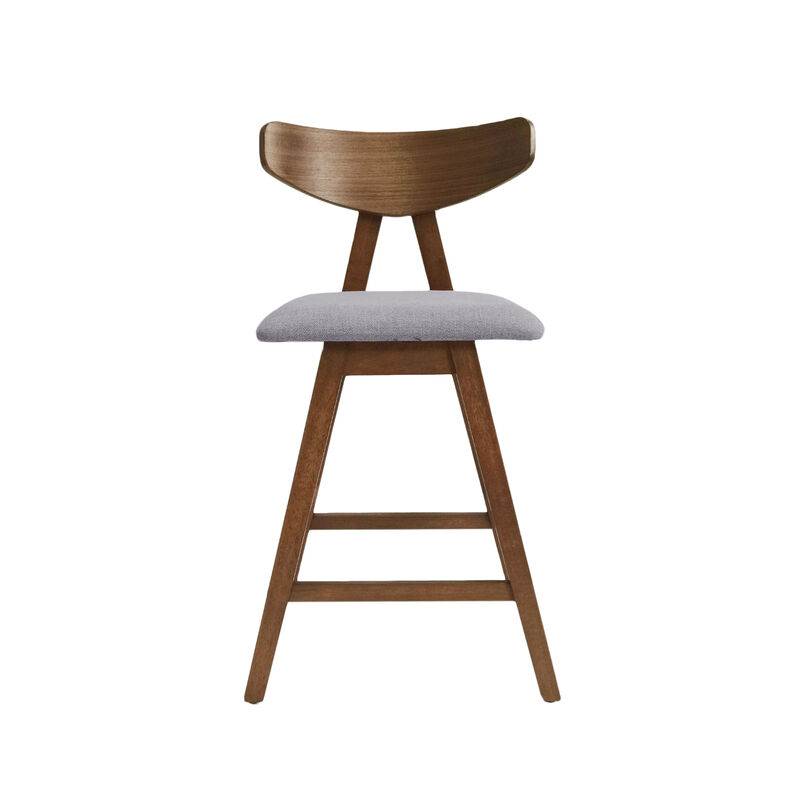 Streamdale Mid-Century Mod Counter Stools Retro Splayed Legs, Upholstered Comfort