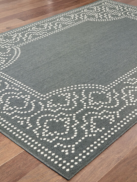 Marina 1'9" x 3'9" Grey Rug