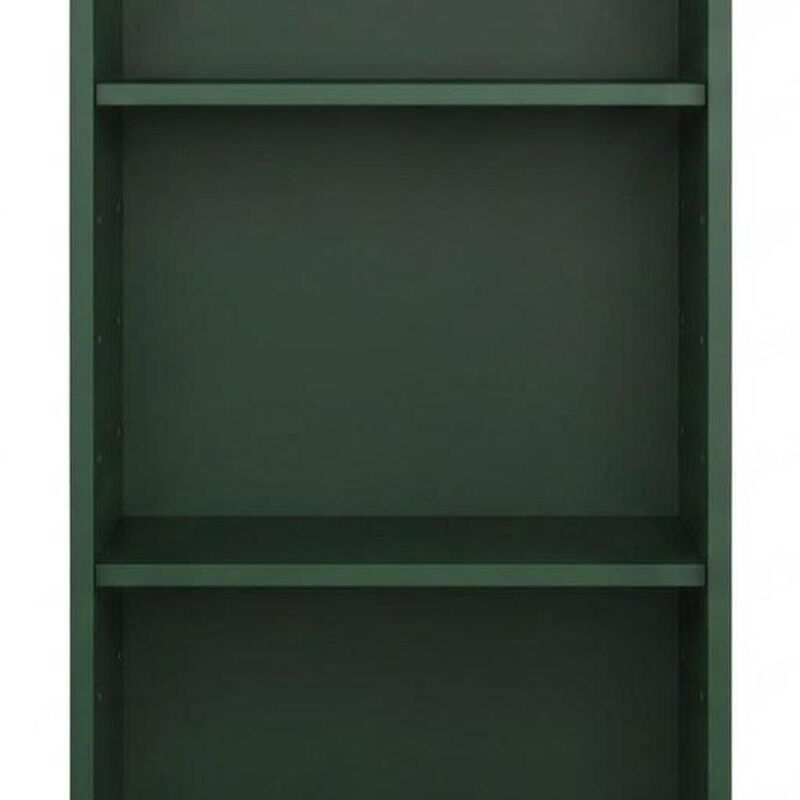 HomeRoots Solid Wood Adjustable Three Tier Library Bookcase image number 3