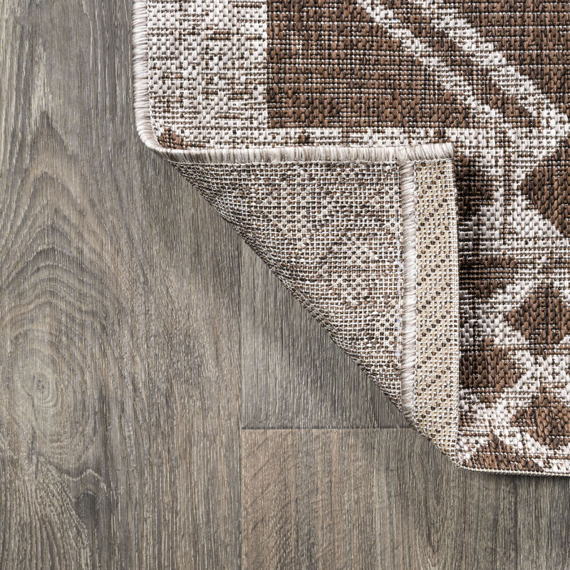 Marokko Diamond Tribal Medallion Indoor/Outdoor Area Rug