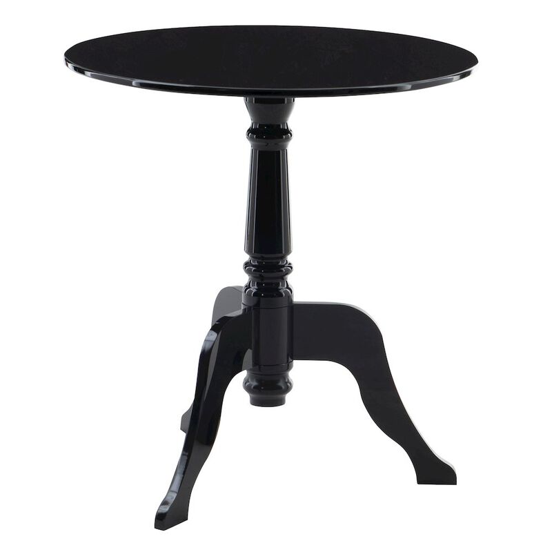 Linon Black Acrylic End Table image number 4