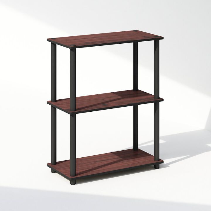 Turn-N-Tube 3-Tier Multipurpose Compact Display Rack, Shelving Unit, Bookcase