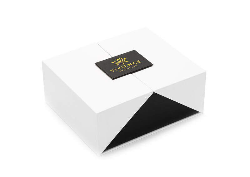 Clear Reed Diffuser With White Circular Inlay, "Lily Of The Valley" Scent