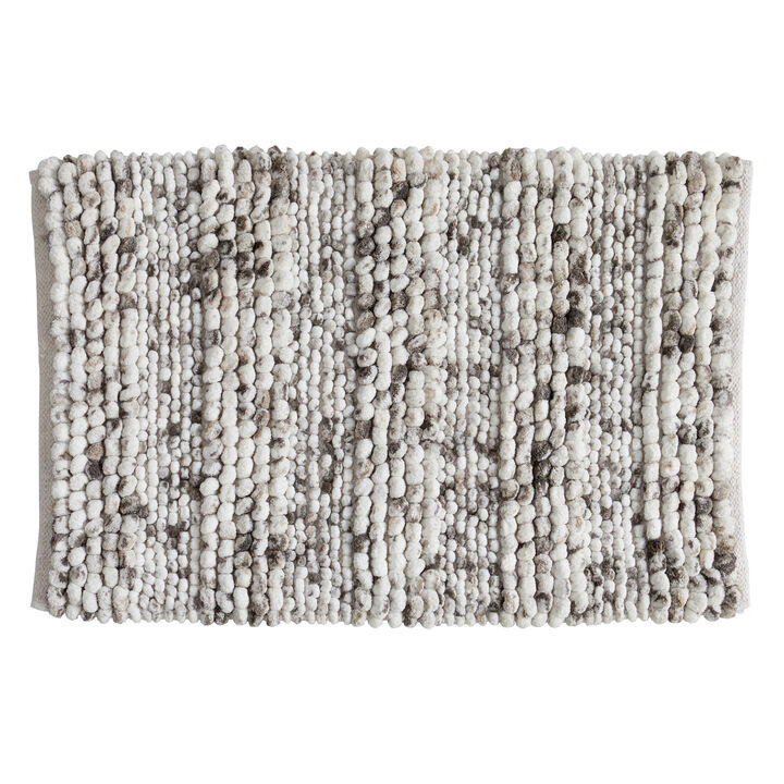 Market & Place Microfiber Textured Plush Bath Rug