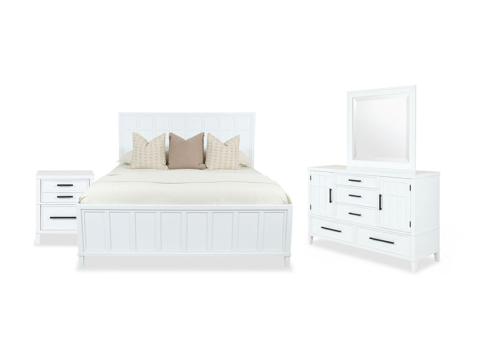 Hudson White King 4-piece Bedroom Set