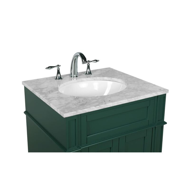 Elegant Kitchen and Bath 24 inch Single bathroom vanity in green