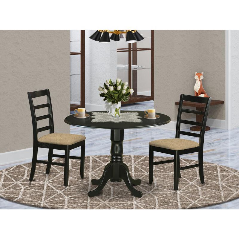 3 Pc Dining room set-Dining Table and 2 Dining Chairs