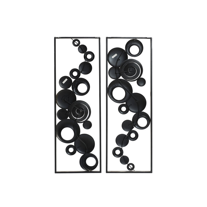 36" Orbis Abstract Metal Wall Art Decor 2PC Set image number 8