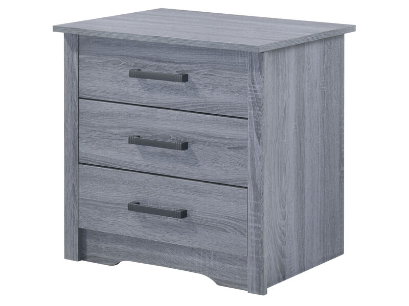 Hudson 3-Drawer Nightstand (23 in. H x 18 in. W x 22 in. D)