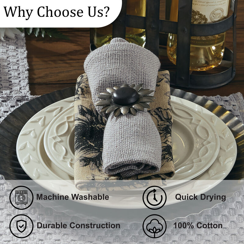 Park Designs Mist Chadwick Napkin Set of 4 image number 4