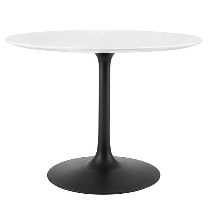Modway - Lippa 40" Round Dining Table Black White