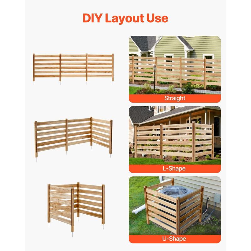 Wooden Privacy Fence Panel for AC Unit, Pool Equipment, Trash Can Cover image number 5