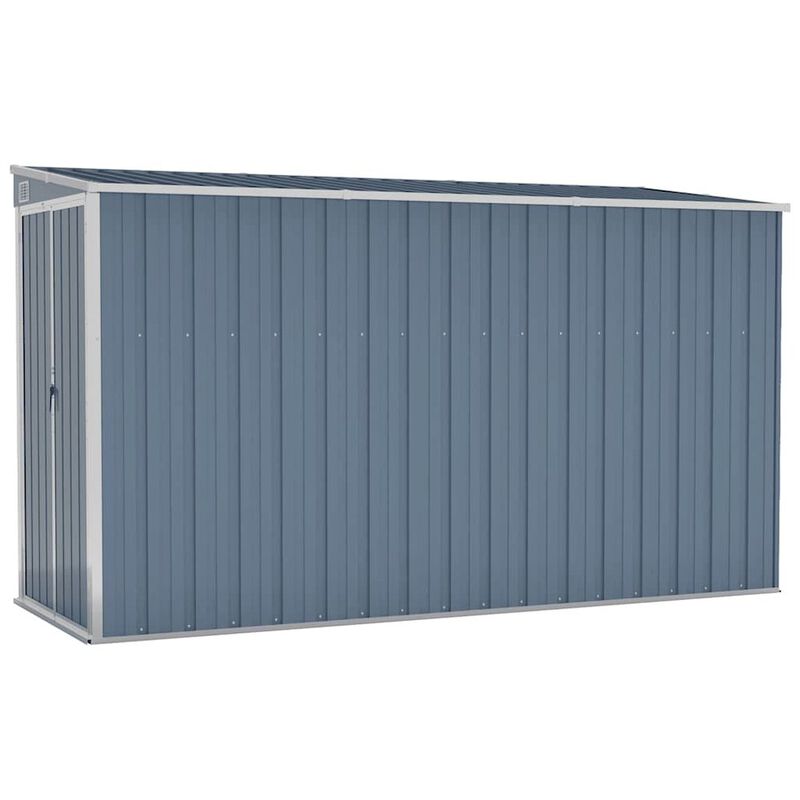 Garden Shed Grey Galvanized Steel Large Garden Shed Rectangular