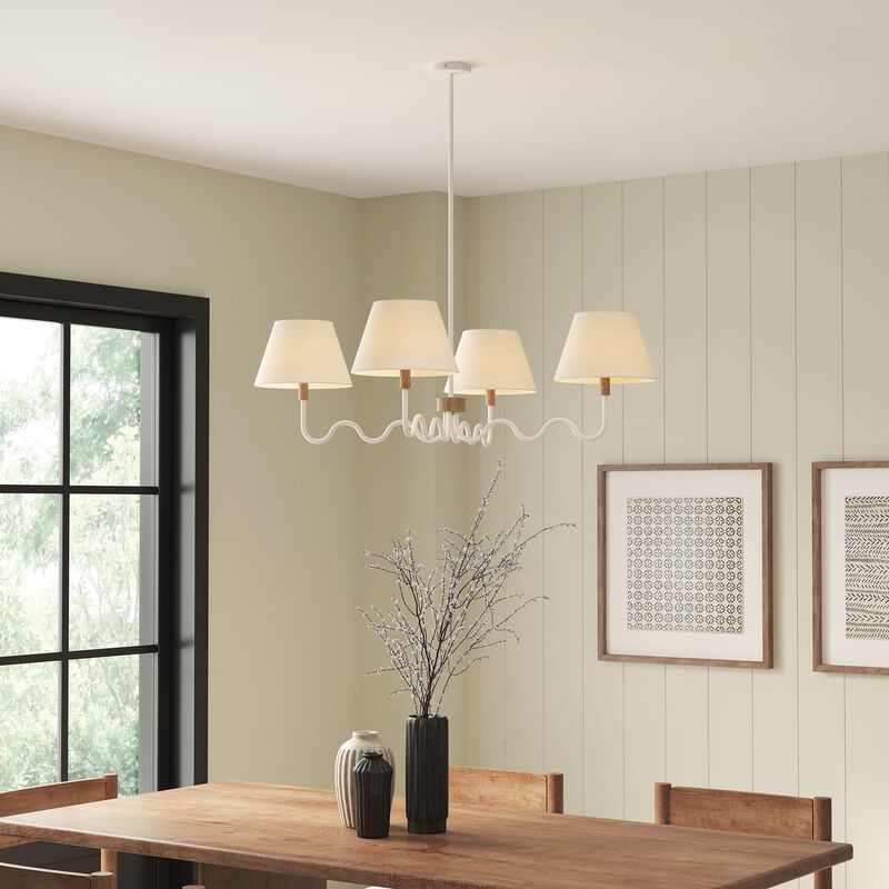 Sunlit Squiggle 4-Arm Pendant Light image number 5