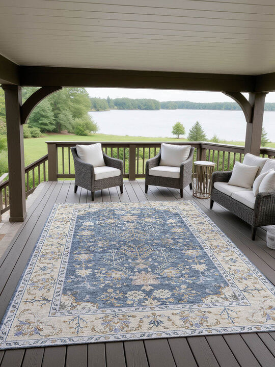 Hatay HY9 Blue 9' x 12' Rug