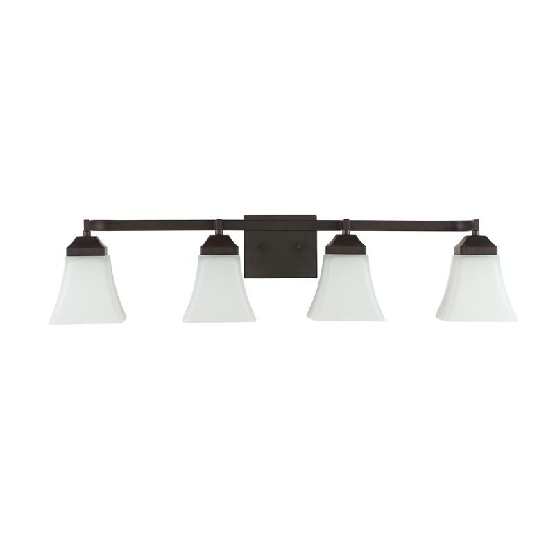 Staunton Iron/Glass Modern Cottage LED Vanity Light