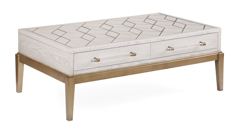 Perrine White Cocktail Table