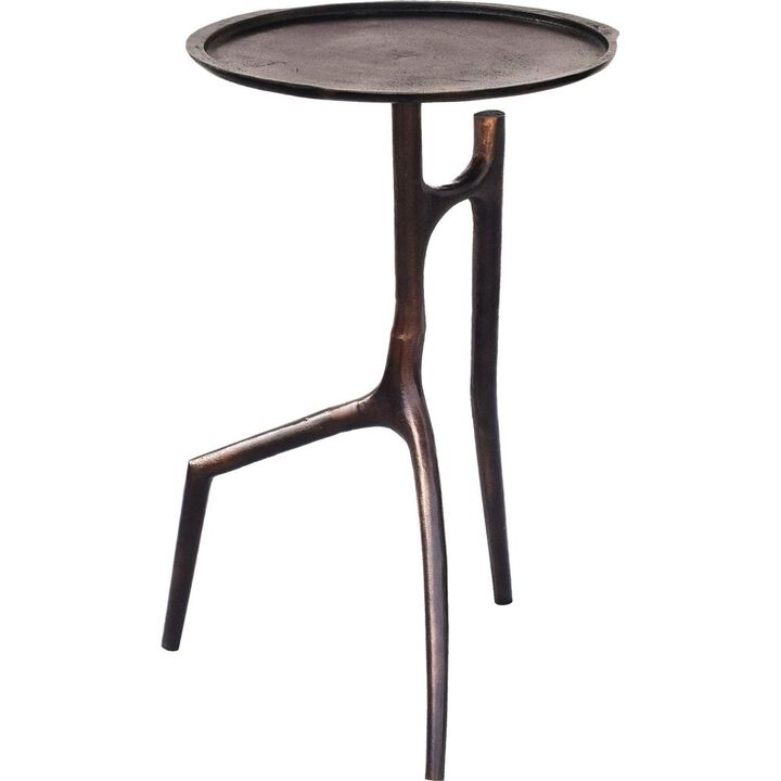 Renwil Maadi Plated and Aluminium Bronze side table