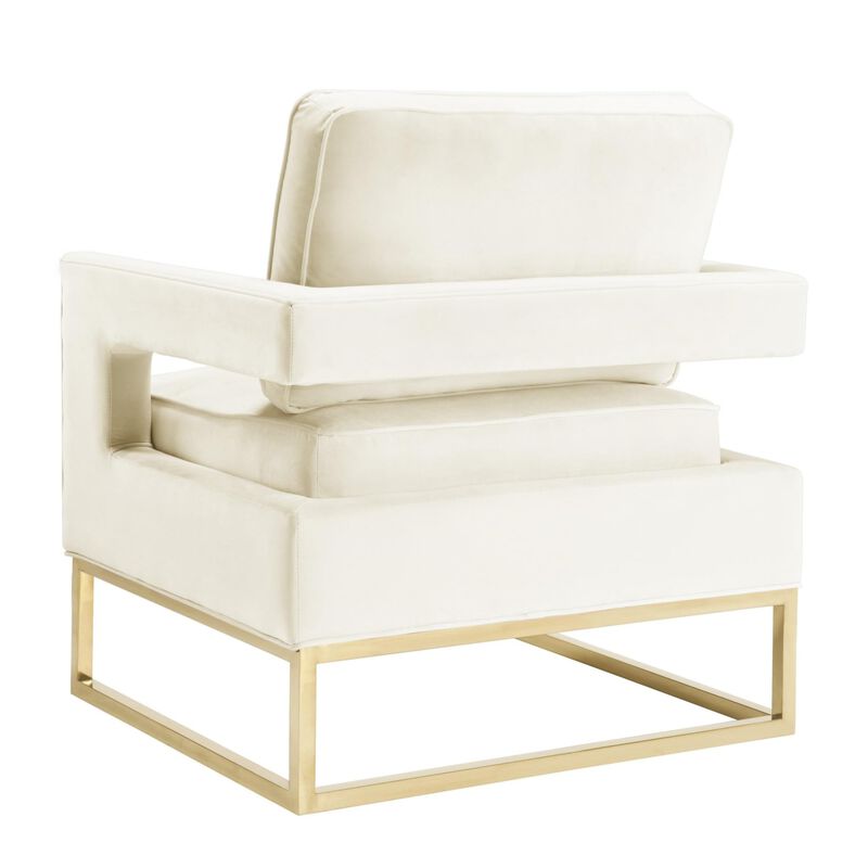 Casafoyer Avery Cream Velvet Chair image number 4
