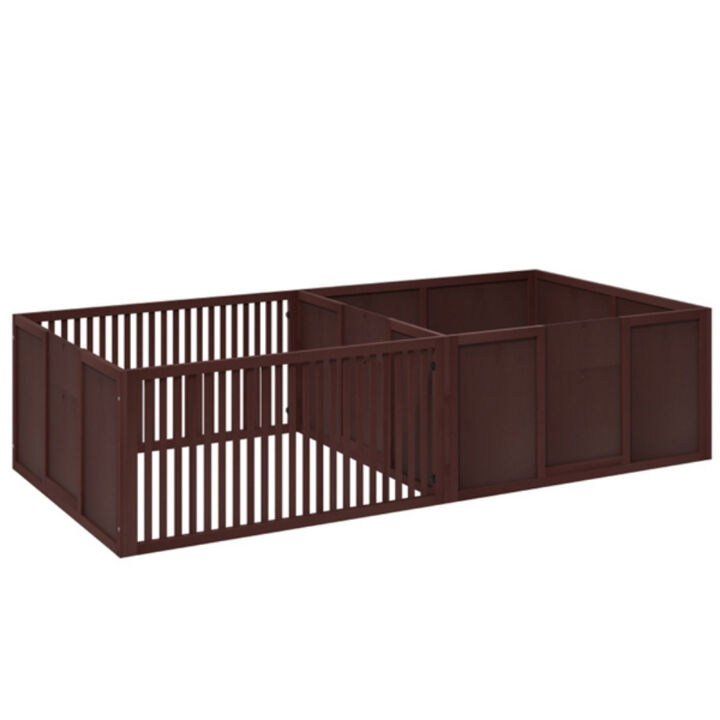 Multi-Functional Dog House Whelping Box and Pet Playpen for Puppies