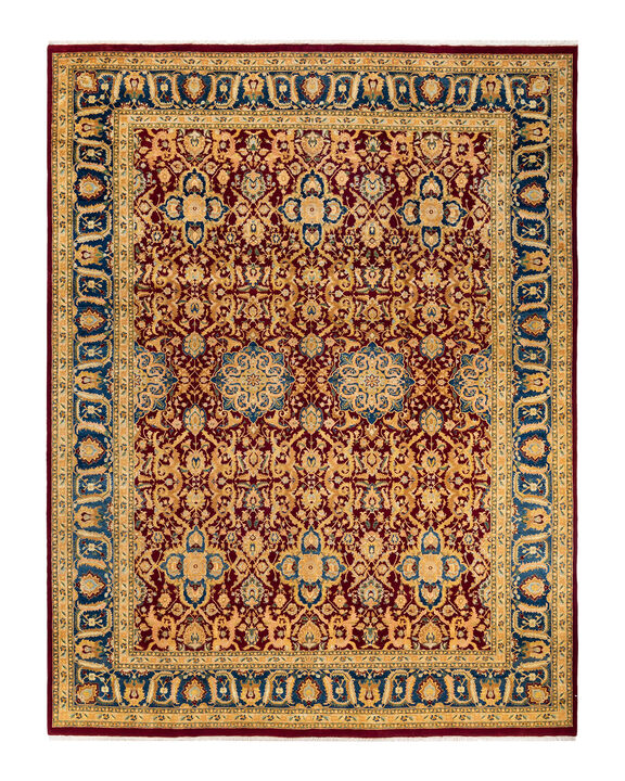 Mogul, One-of-a-Kind Hand-Knotted Area Rug  - Red,  9' 2" x 11' 10"