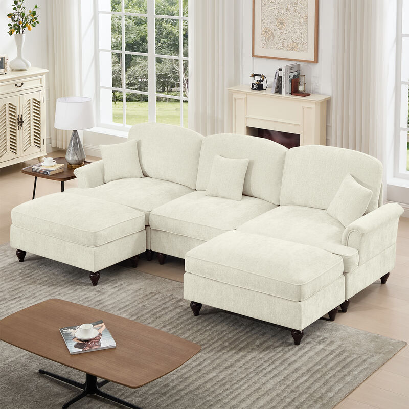 Tugweb U Shape Sectional Sofa image number 4