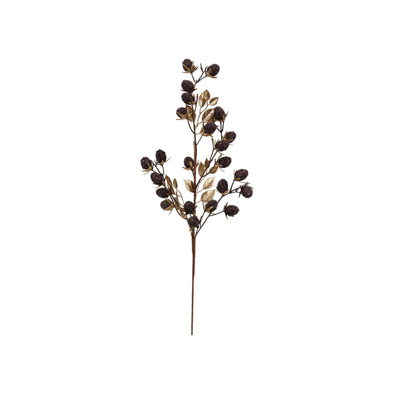 Gilded Berry & Burgundy Leaf Spray image number 0