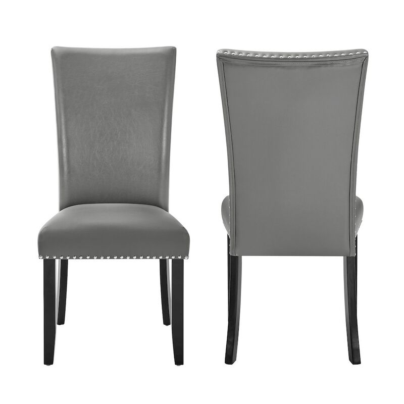 New Classic Furniture Lyra Wood Dining Chair in Gray (Set of 4)