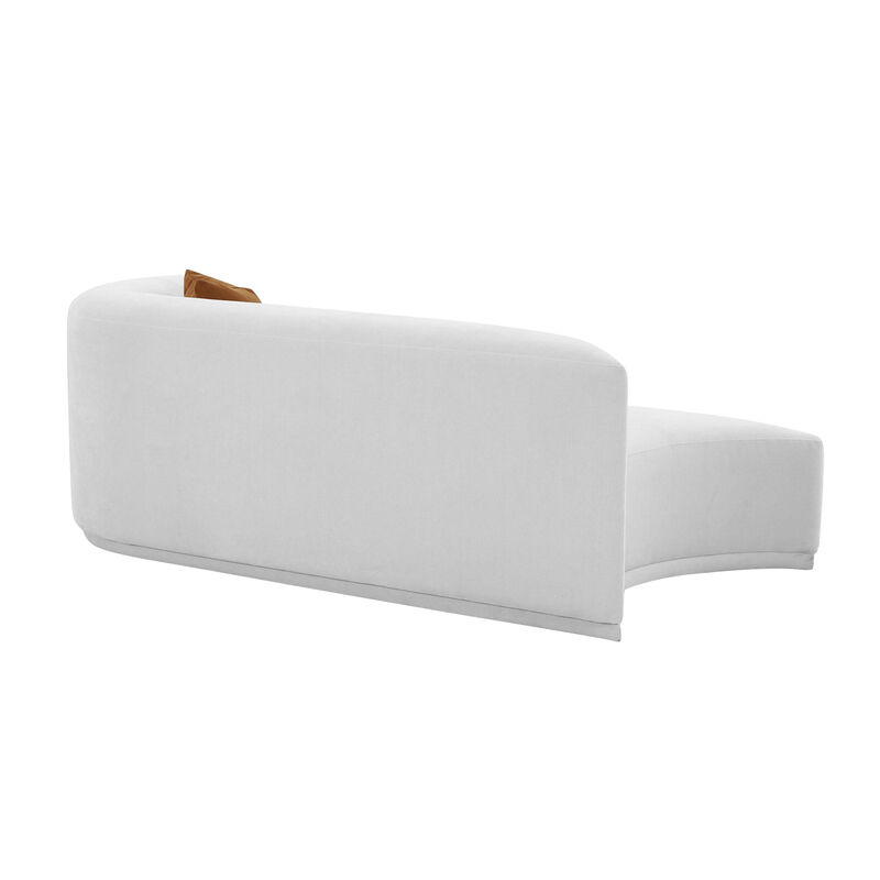 Fickle Grey Velvet Modular RAF Loveseat image number 2
