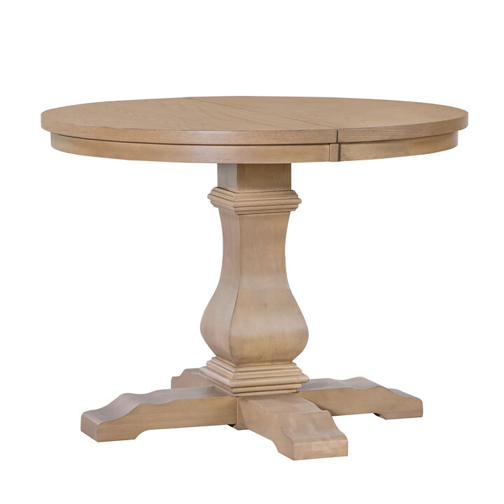 Christopher Knight Home Idalia Rustic Wood Expandable Oval Dining Table