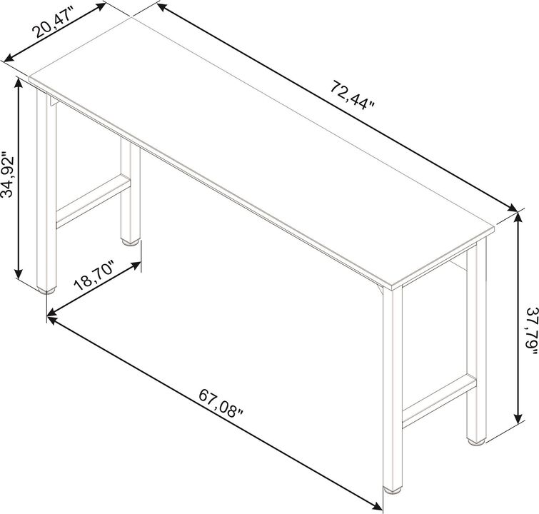 Fortress White Garage Table
