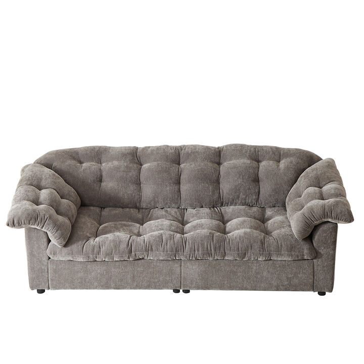 TATEUS  94.8" Upholstered Fluffy Cloud Sofa