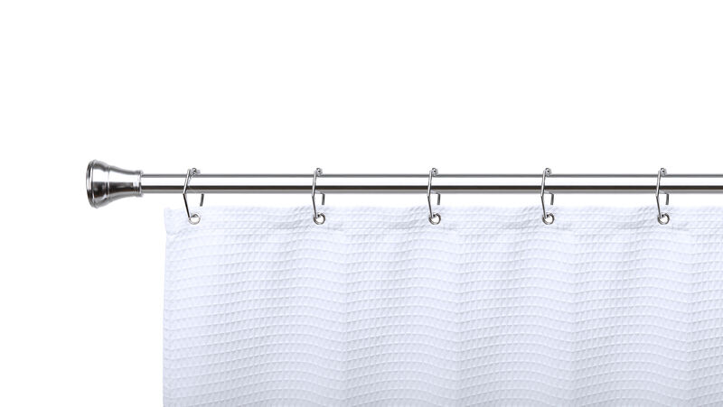 Zinc Hexagon-Shaped Shower Curtain Hooks, Set of 12 image number 5