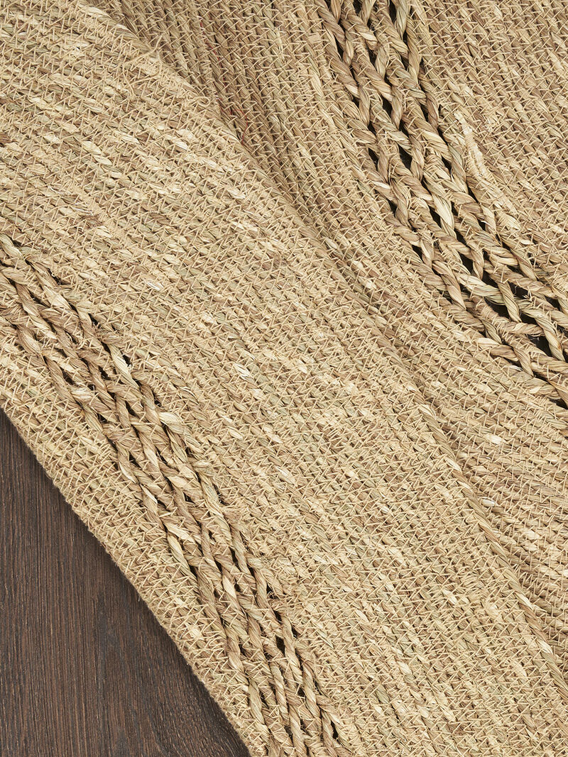 Natural Seagrass NSG01 Natural 5' x Round Rug image number 1