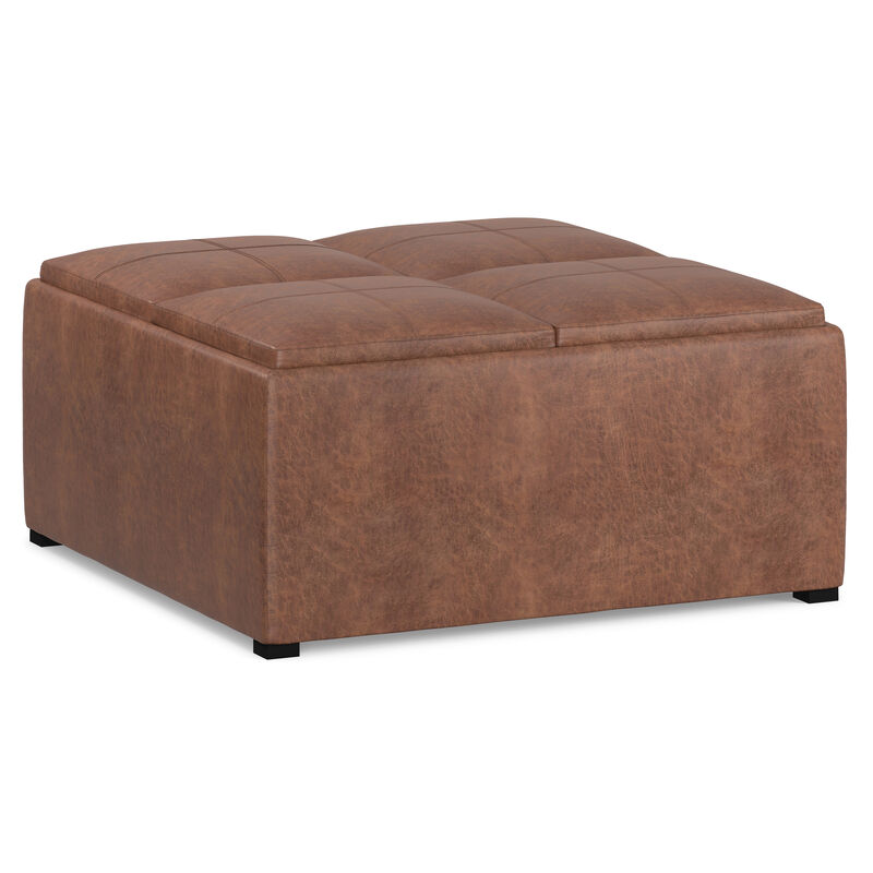 Avalon Square Coffee Table Storage Ottoman image number 0