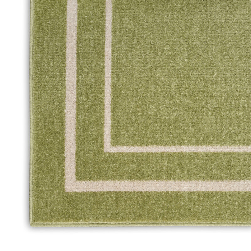 HomeRoots 9' X 12' Green And Ivory Indoor Outdoor Area Rug image number 2