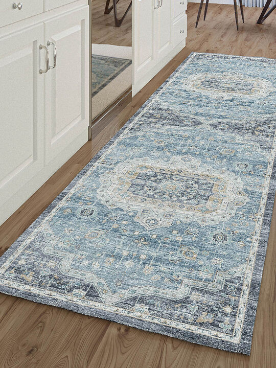 Tuscany TU4 Blue 2'6" x 8' Rug