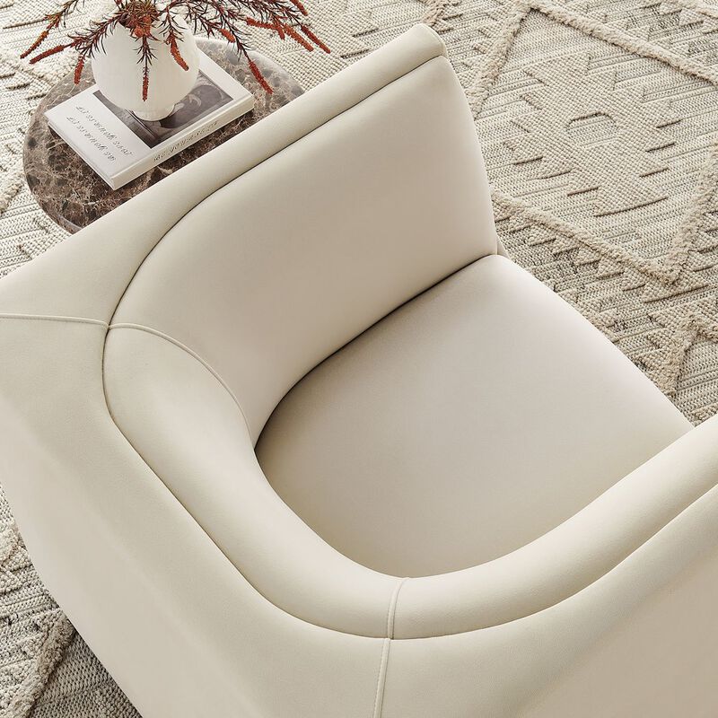Hilda Curved Back Performance Velvet Armchair image number 9