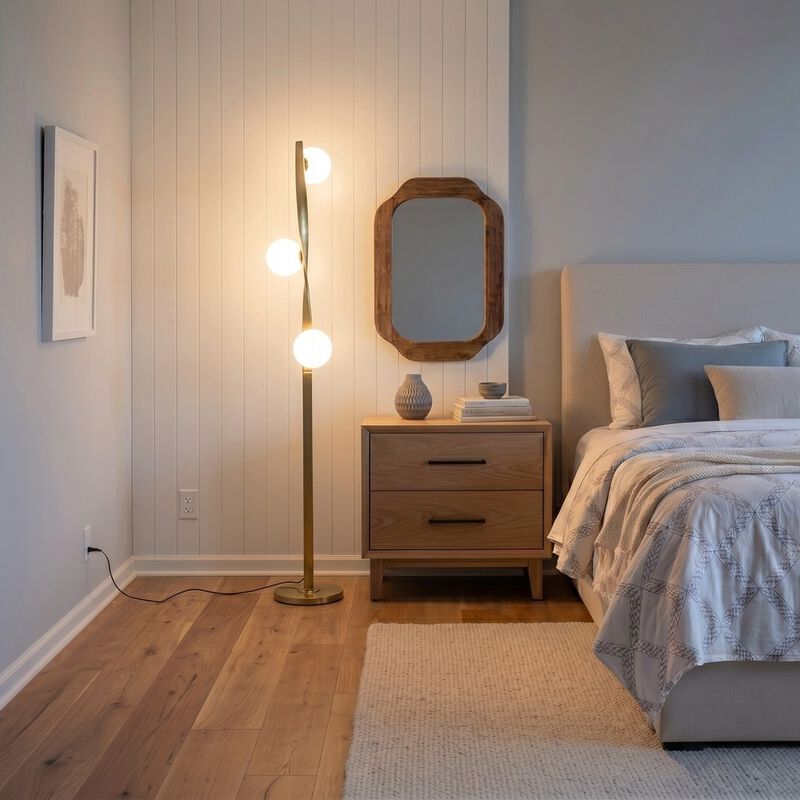 Nola Gold LED Floor Lamp image number 8