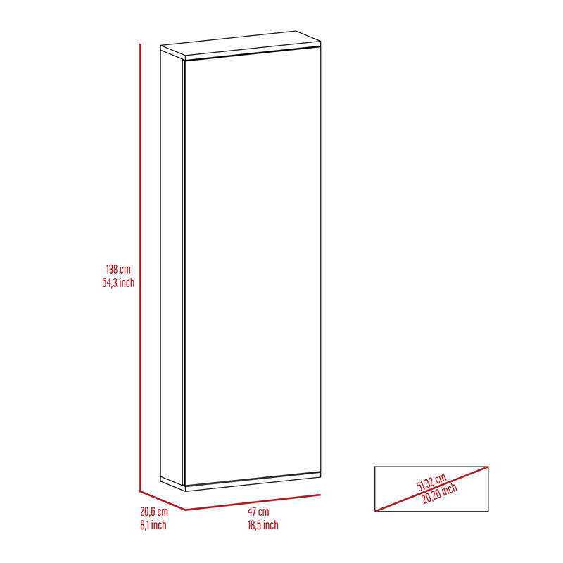 Streamdale Leto Wall Shoe Rack with Mirror - 10-Shoe Capacity image number 7