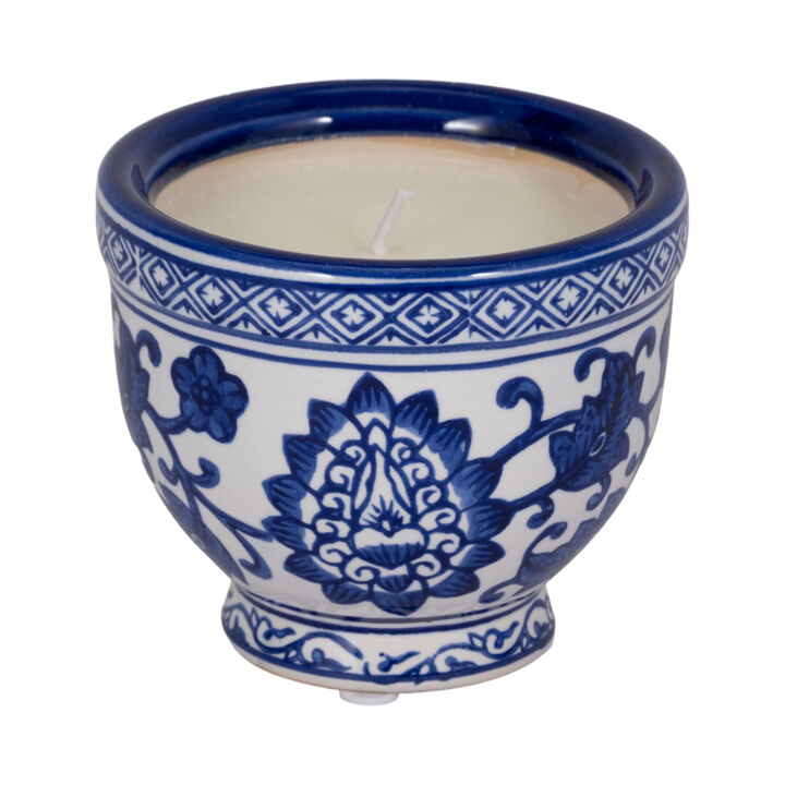 4" Bowl Chinoiserie Candle