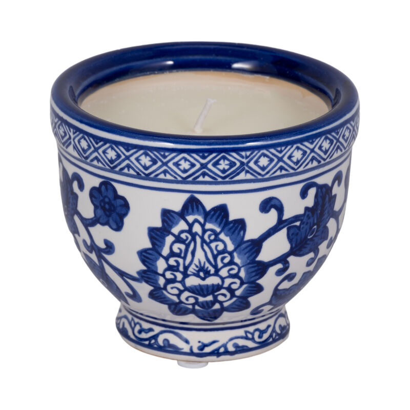4" Bowl Chinoiserie Candle image number 0