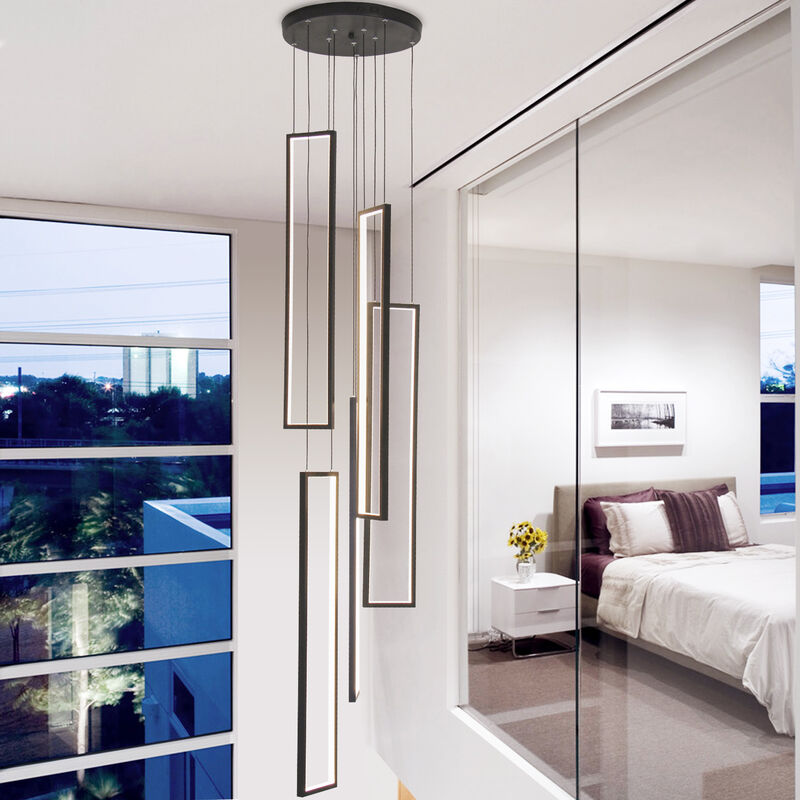 5-Light High-Ceiling Dimmable Cluster Pendant image number 3