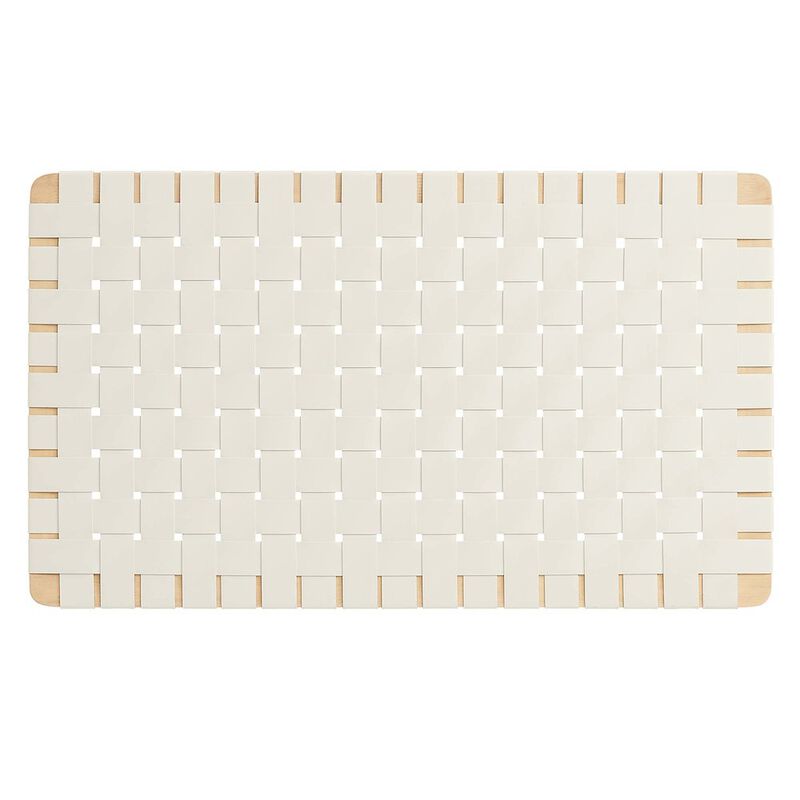 Sparta Weave Wall-Mount Vegan Leather Twin Headboard image number 0
